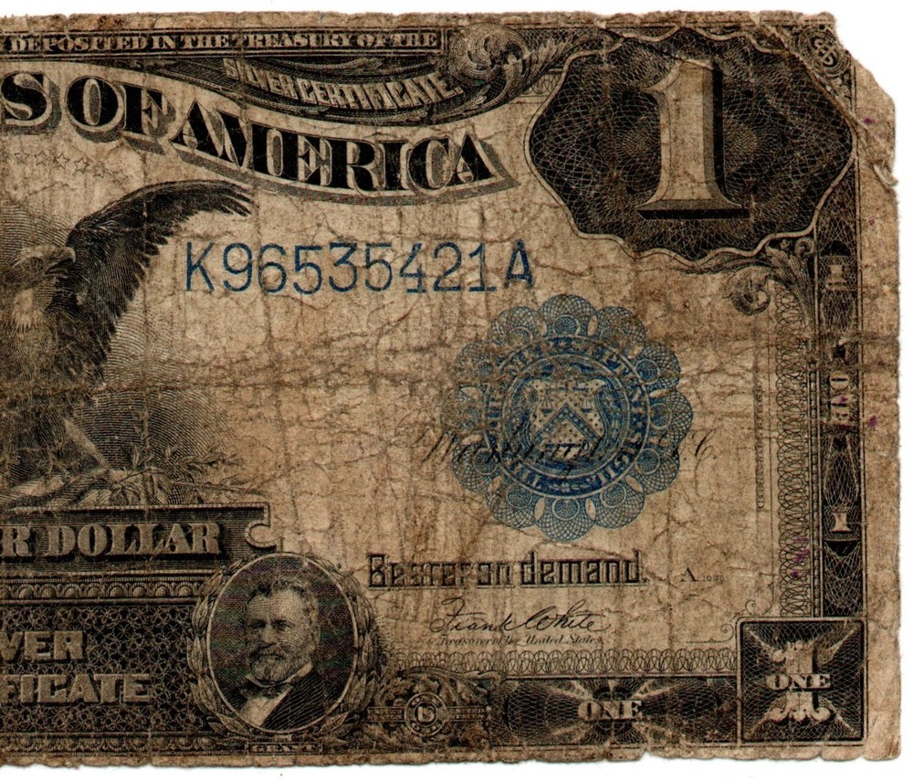 FR 235 - 1899 BLACK EAGLE - SILVER CERTIFICATE - LARGE SIZE $1 - pp A - ROUGH