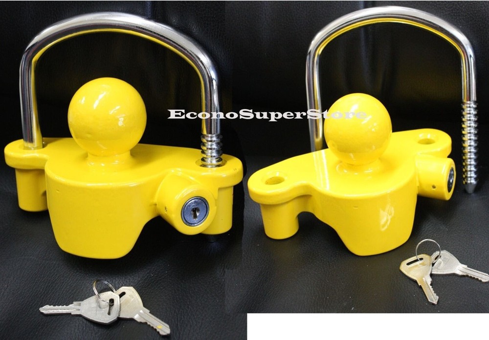Lots Two Universal RV Trailer Coupler Lock Anti Theft Locks Protection