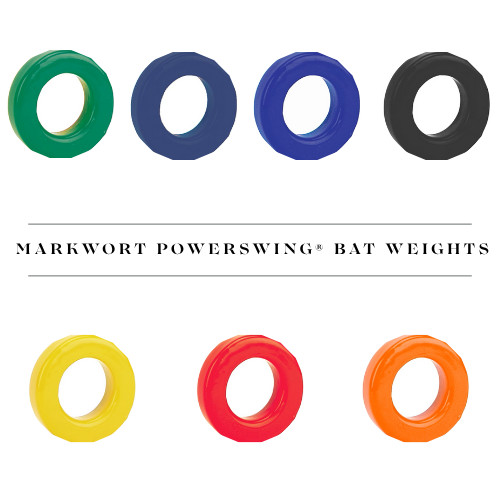 Powerswing Bat Donut Weights: 7 Different Weights 4Oz to 28Oz Baseball Softball