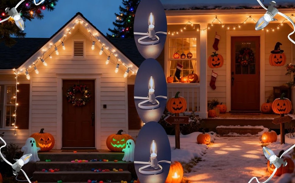 DC5V Safety Voltage Christmas Lights Accessory Cord with 10 LED, Switch Set, ...