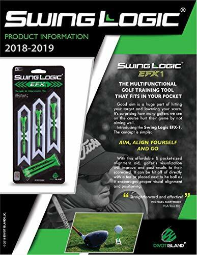 Swing Logic Efx-1 Golf Target Training Aid Alignment Tee Tool 3pk