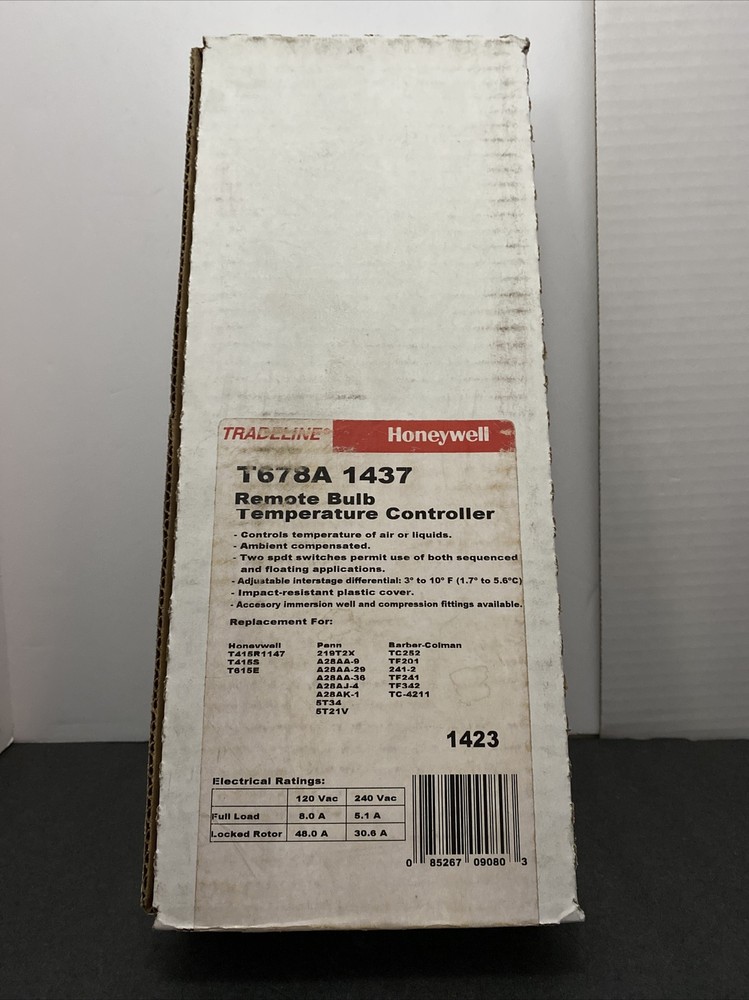 HONEYWELL T678A1437 REMOTE BULB TEMPERATURE CONTROLLER