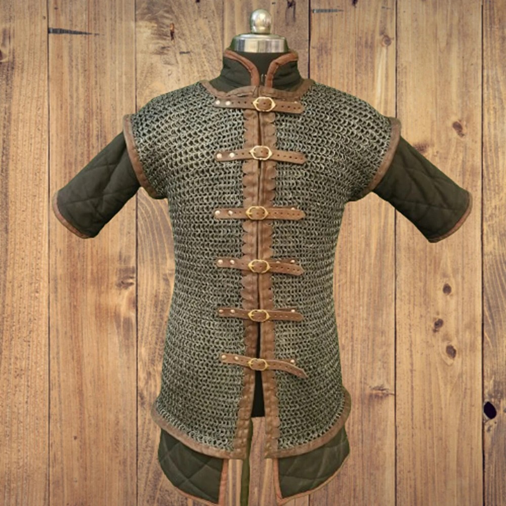 Chainmail Sleeveless Shirt – 9mm Flat Riveted with Washer Medieval Armor