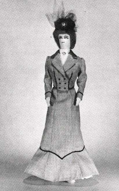 Nettie Easter Parade Doll Patterns Hats with 11 1/2" Cloth Doll