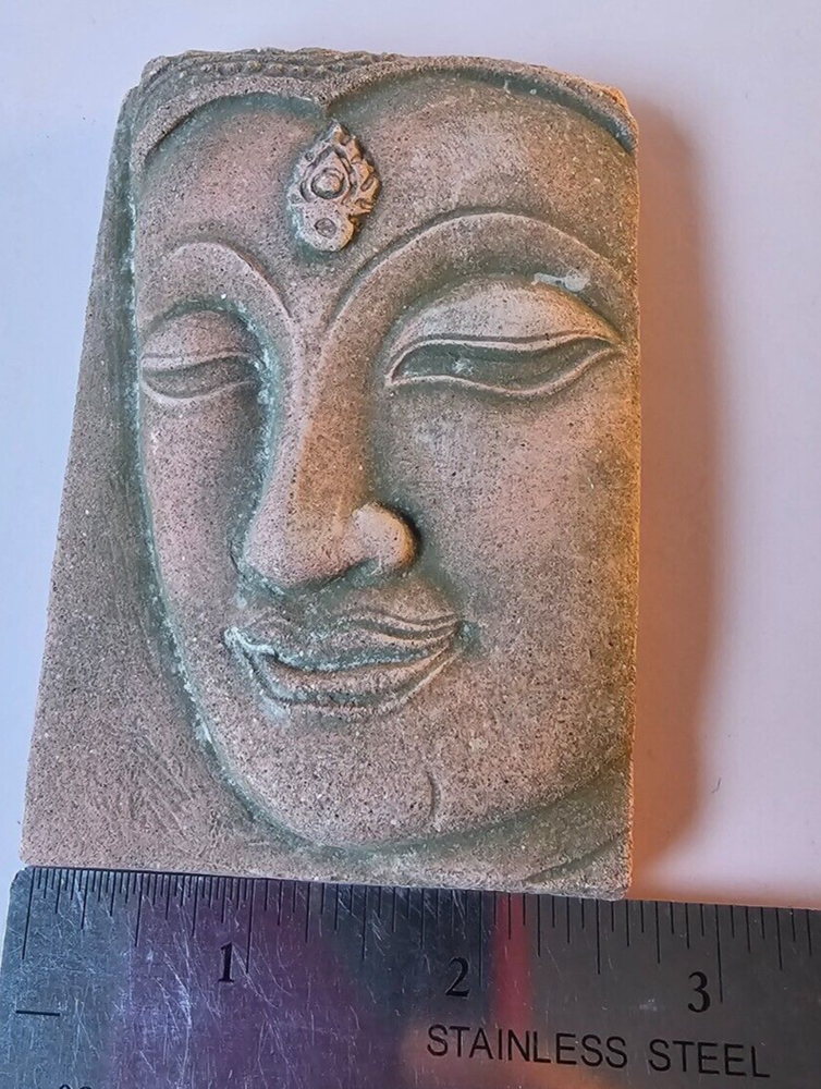 Buddha Ceramic/Clay Art Tile 4x2.75"