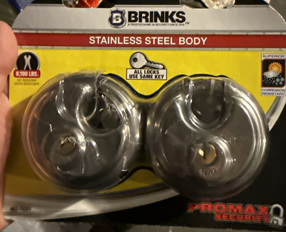 2 pack BRINKS PRO MAX SECURITY LOCK 663-70201