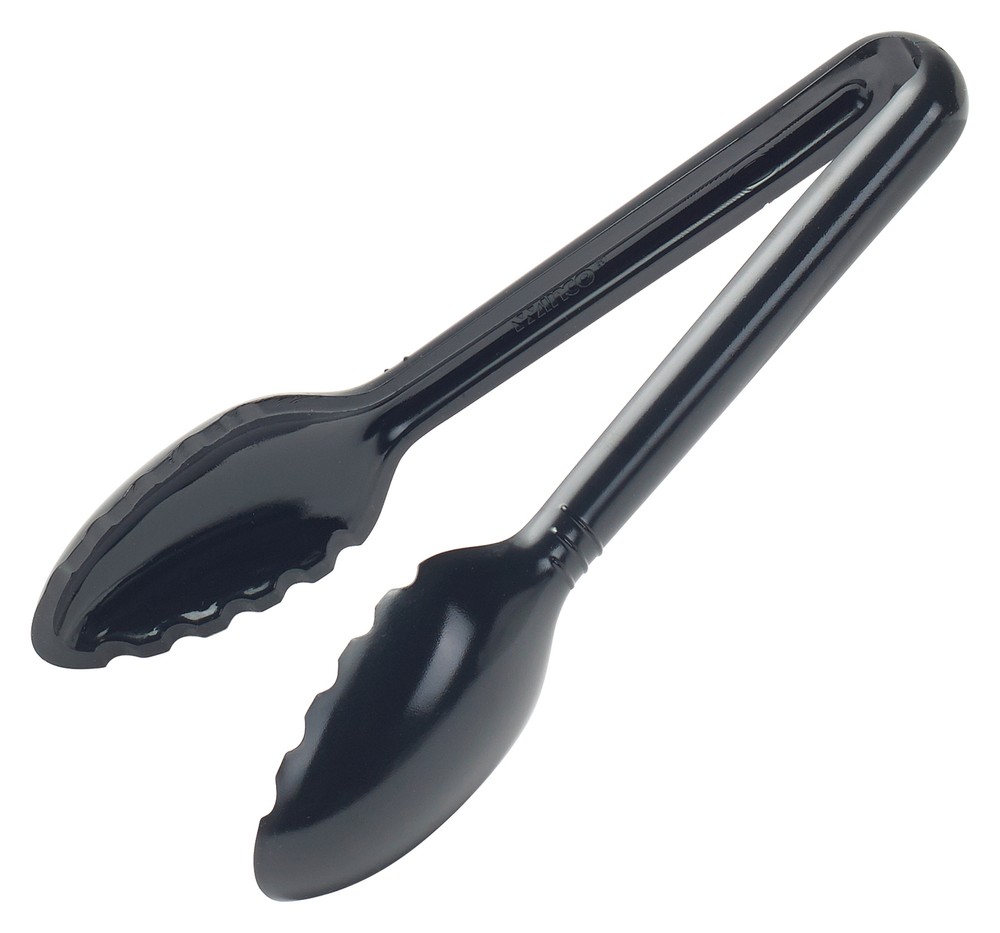 6" PC Serving Tong, Black, Curve (12 Each)