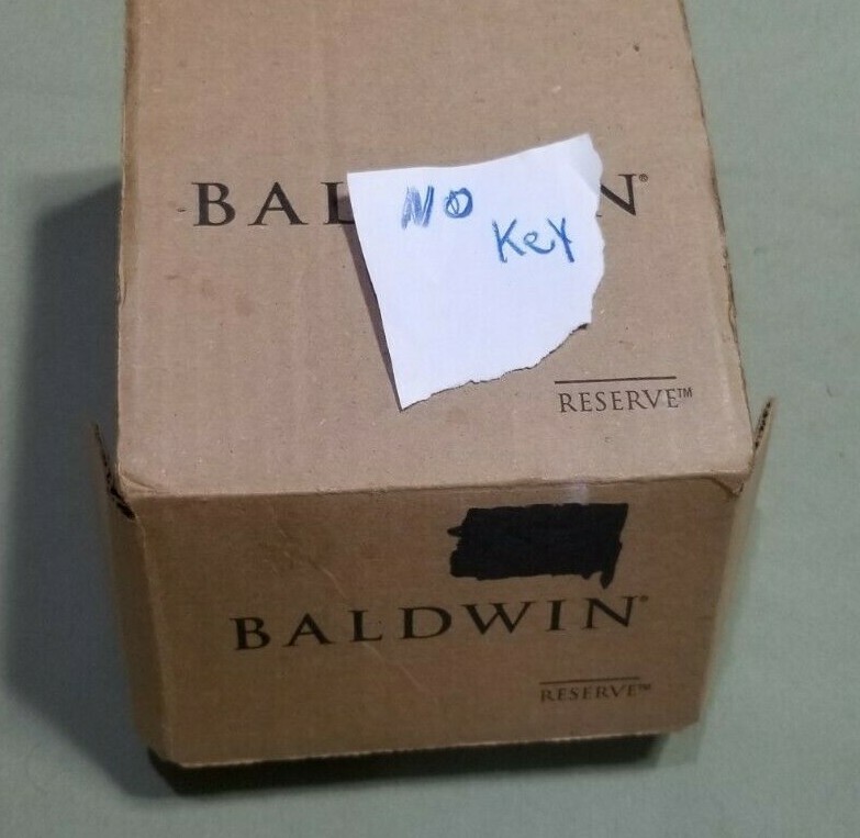 Baldwin SC.TSD.150 Single Cylinder Traditional Square Deadbolt Smartkey READ!