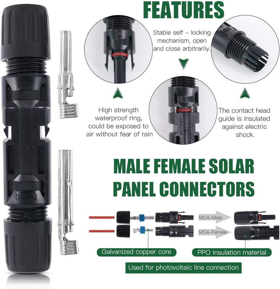 Solar Crimping Tools Includes Solar Panel Connectors, Solar Cable Connectors, Sp