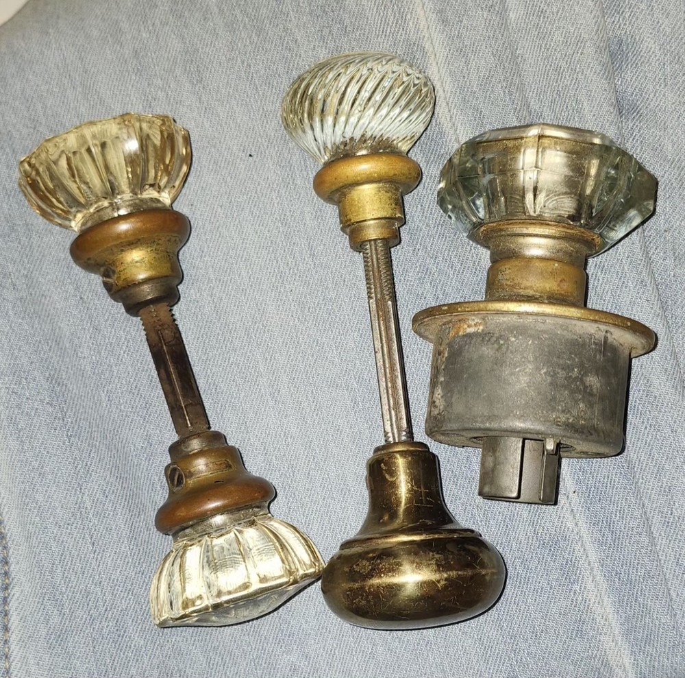 Antique Glass/Crystal Doorknobs
