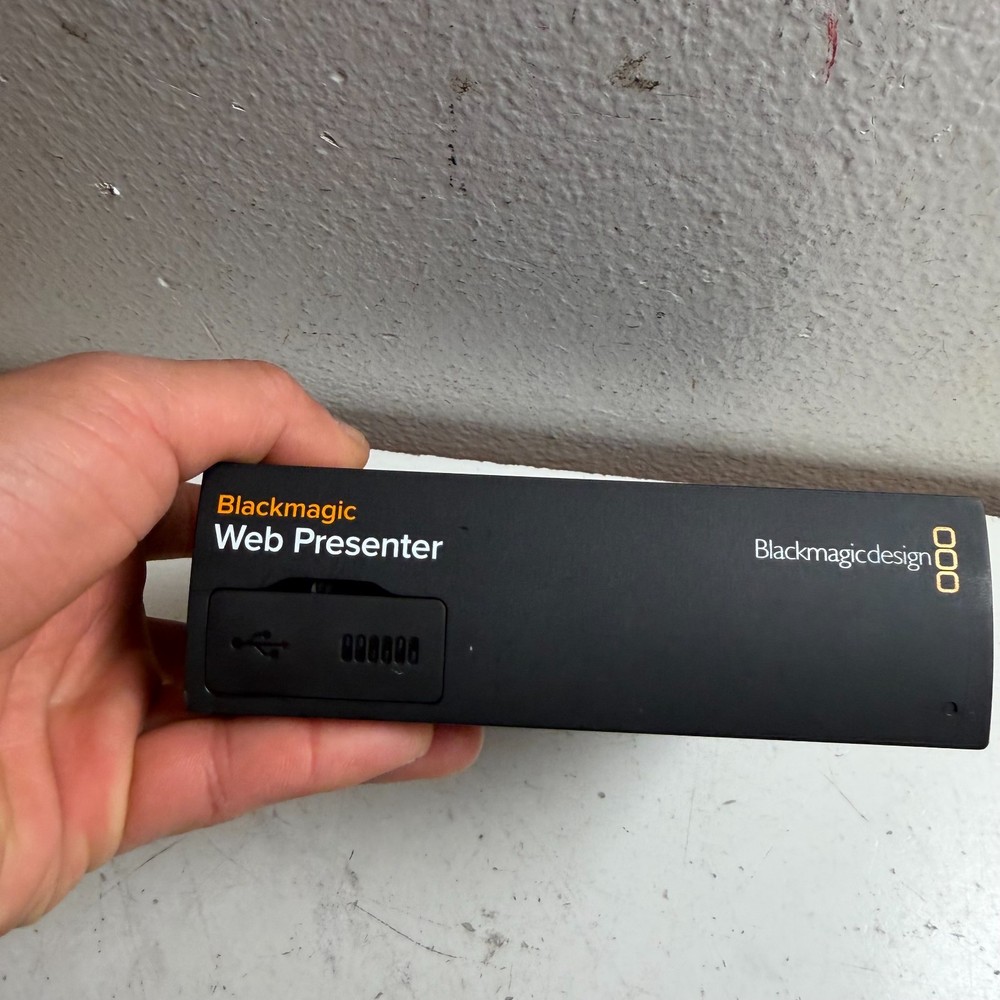 Blackmagic Design Web Presenter Black HDMI Video Capture & Streaming Interface