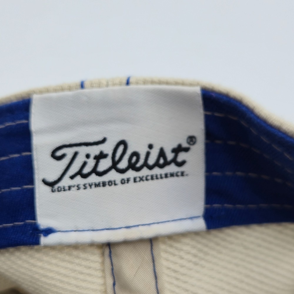 Titleist Blue White Script Logo Adjustable Strapback Golf Hat OSFA