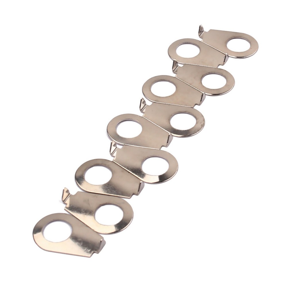 10pcs Guitar Knobs Pointer Plate Washer Knob Position Indicator Chrome 8.5mm