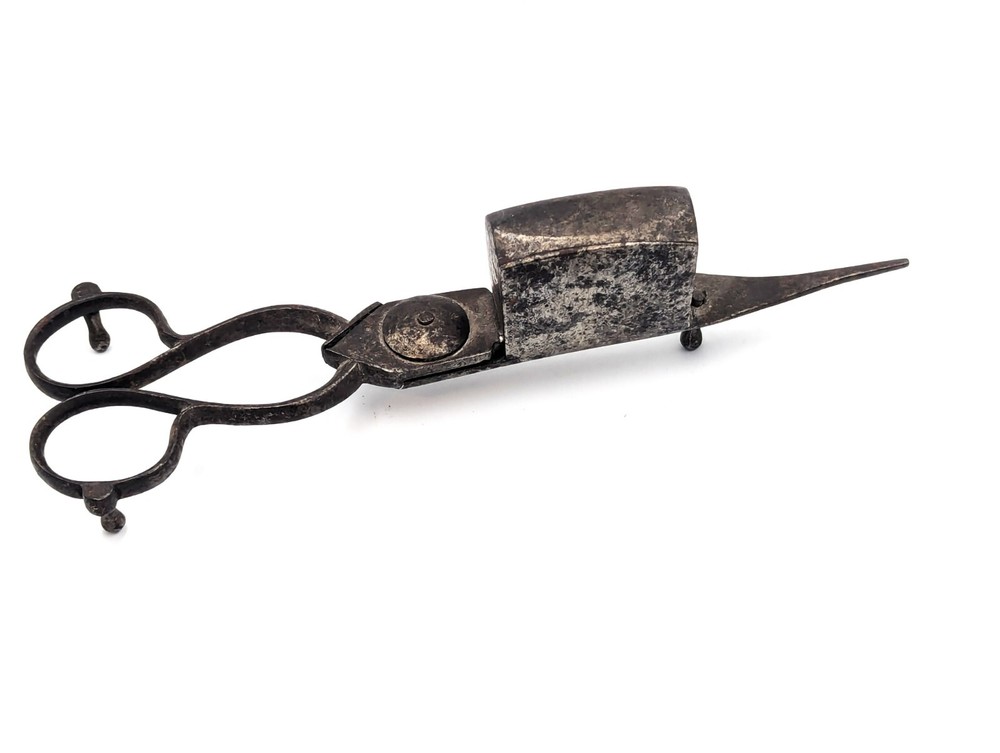 Antique Candle Snuffer Wick Trimmer Iron Silver ?