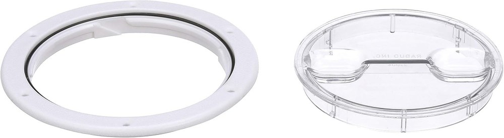 Seachoice Twist N' Lock Deck Plate, White w/Clear Insert