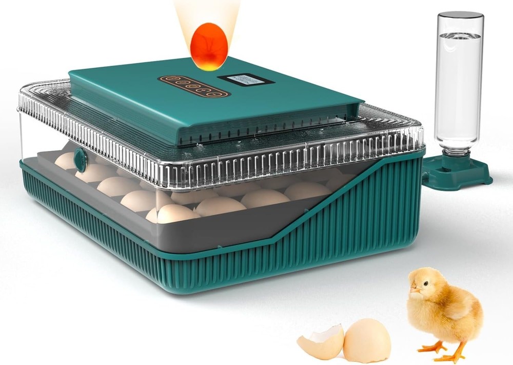 Automatic Egg Incubator for Hatching with Automatic Turning and Humidity- 25Eggs