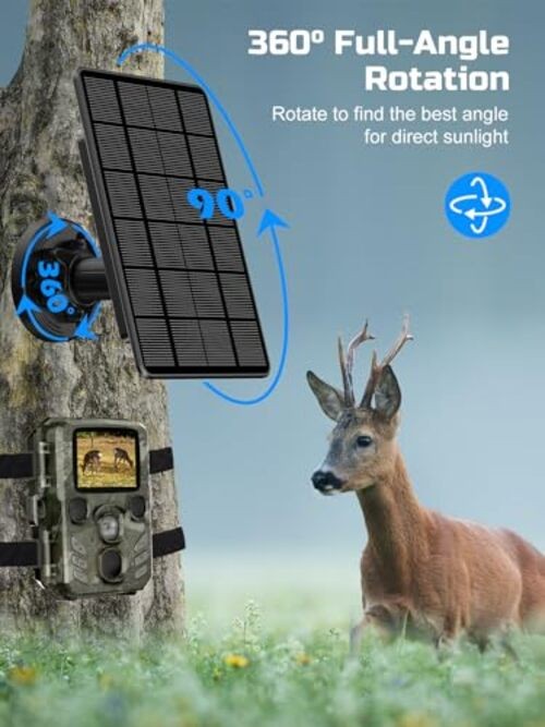 Trail Camera Solar Panel, High Solar Conversion Rate for Trail Camera -