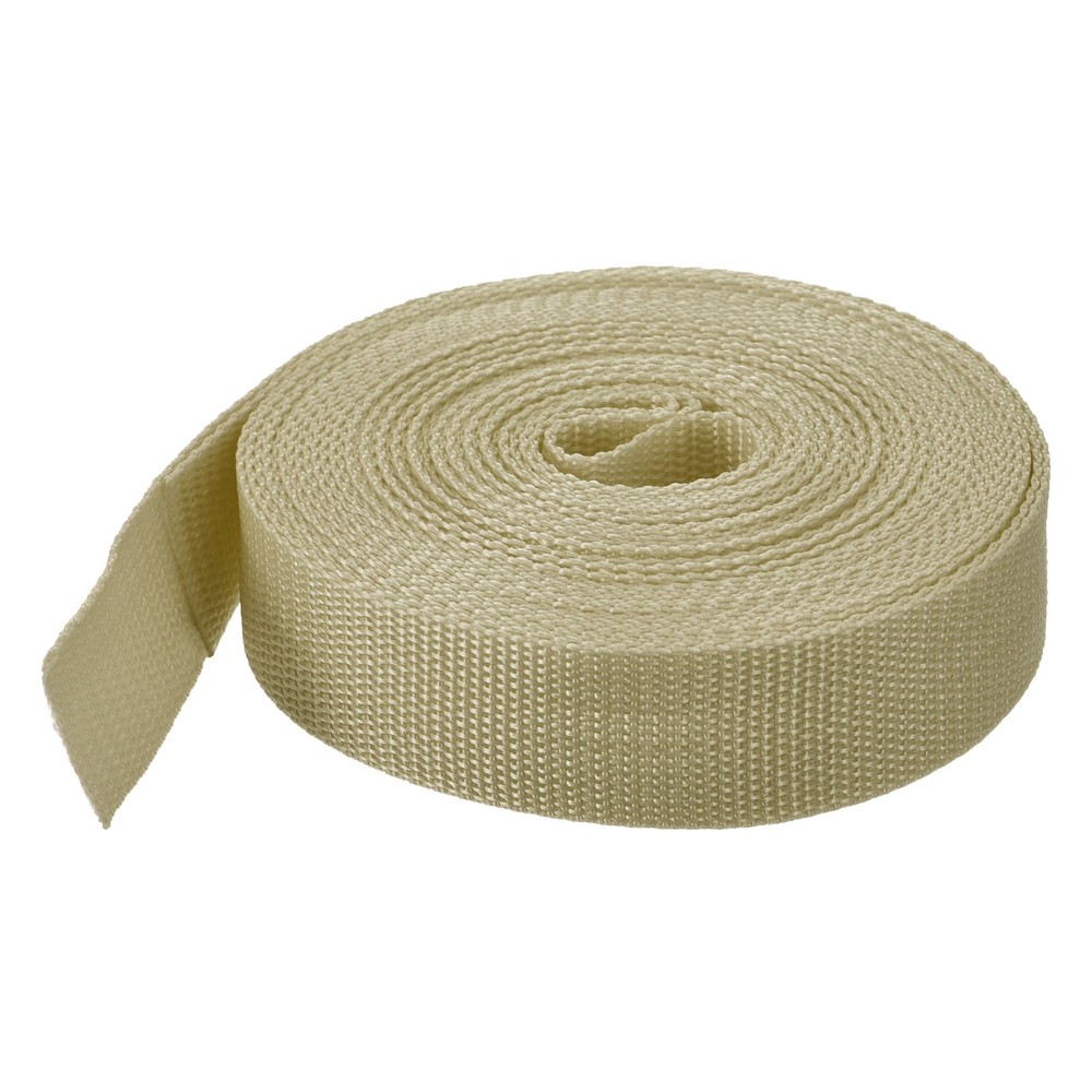 Lightweight Polypropylene Webbing Strap 1 1/4" 10 Yard Backpack Light Khaki