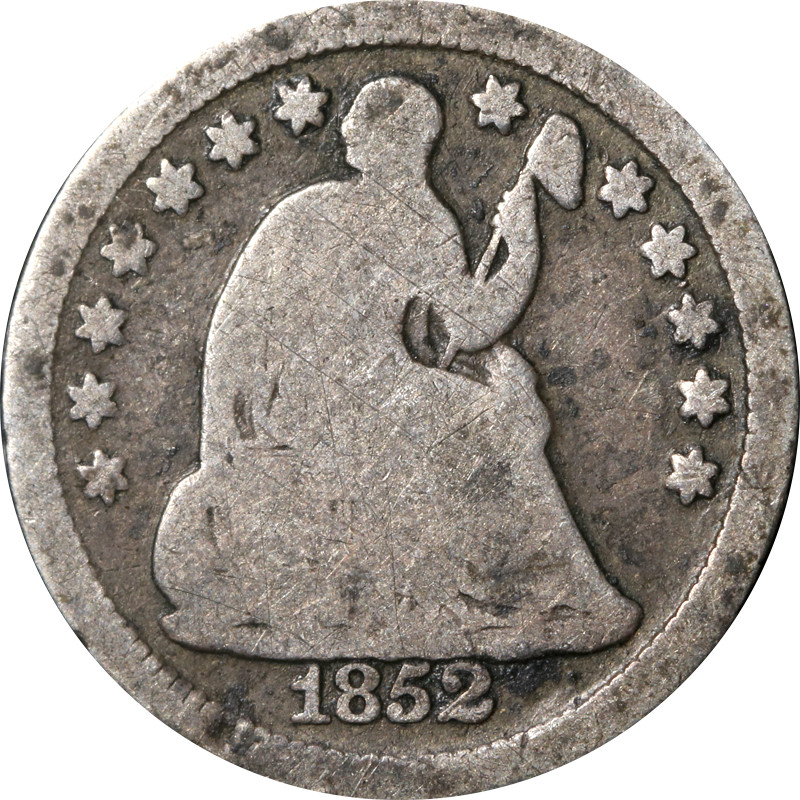 1852-P Seated Liberty Half Dime