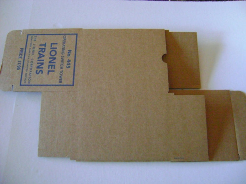 Lionel 445 Operating Switch Tower Box w/two inserts