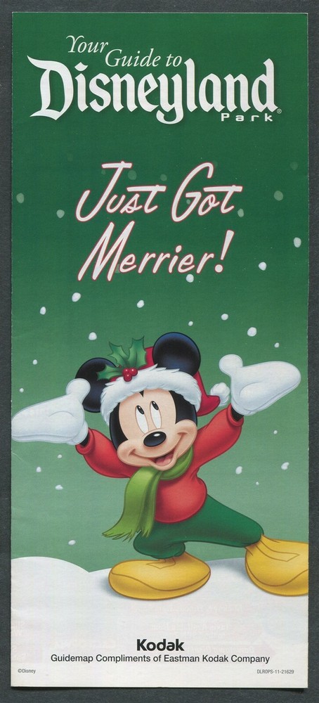 DISNEYLAND GUIDE MAP - "JUST GOT MERRIER!" - 2012