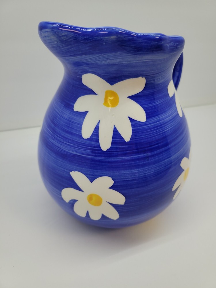 Hausenware Daisy Daisies Pitcher Decor Kitchen Ceramic Spring