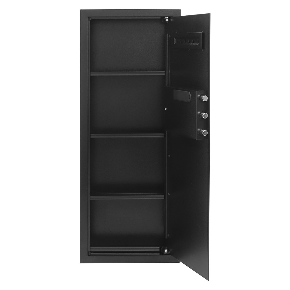 39" Hidden Lock Wall Safe Wall Hidden Safe Security Box Passward+Handle/Key