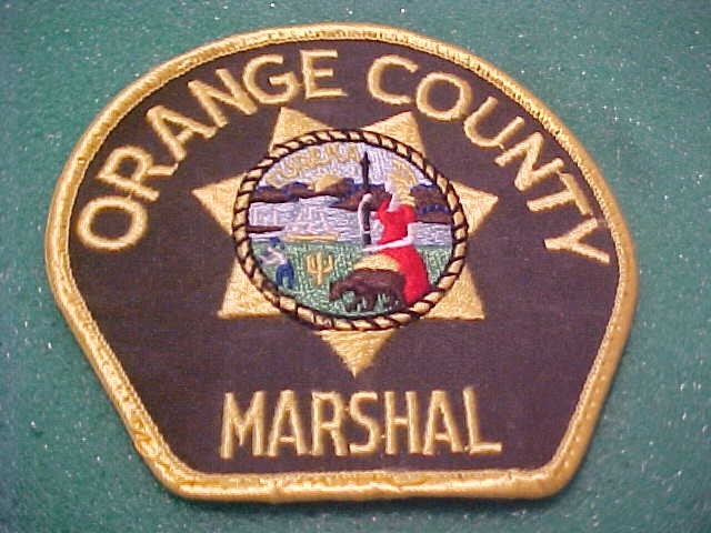 ORANGE COUNTY CALIFORNIA MARSHAL PATCH SHOULDER SIZE USED