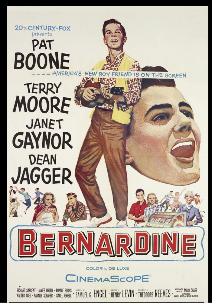 BERNADINE (12/4/56) Pat Boone Elvis-Styled Debut / Fox Script Dept. + COA!