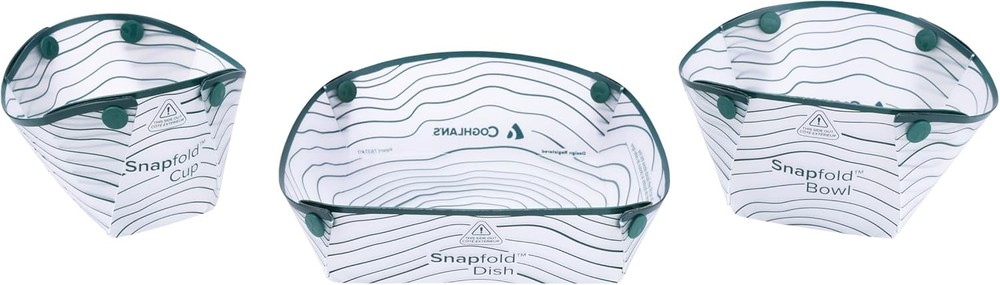 Coghlan's Snapfold™ Solo Pack 3-Piece Collapsible Tableware Set – Lightweigh