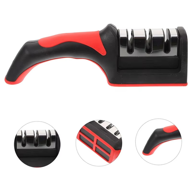 Multi-Functional 3-Stage Knife Sharpener for Kitchen & Scissors