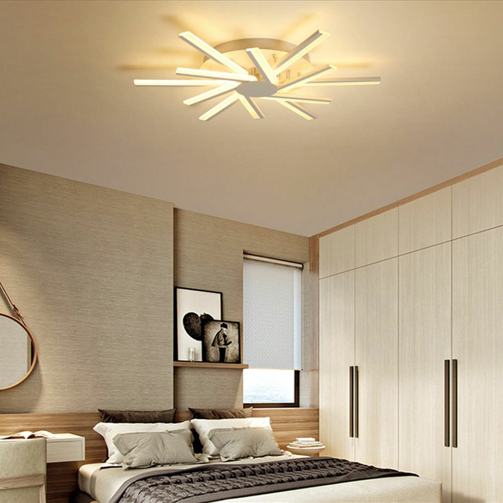 Modern Ceiling Light LED Dimmable Pendant Lamp w/Remote Controller & 12 Lights~~