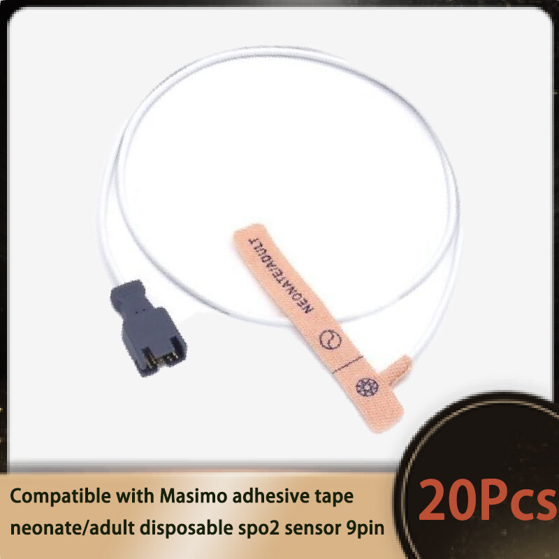 20Pcs Disposable SPO2 Sensor Probe Adult Neonate Compatible with massimo DB9pin