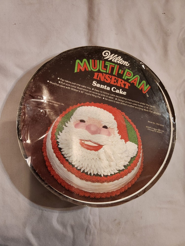Wilton Vintage Multi-Pan -Insert Only- Santa Head Design Cake Insert 1976