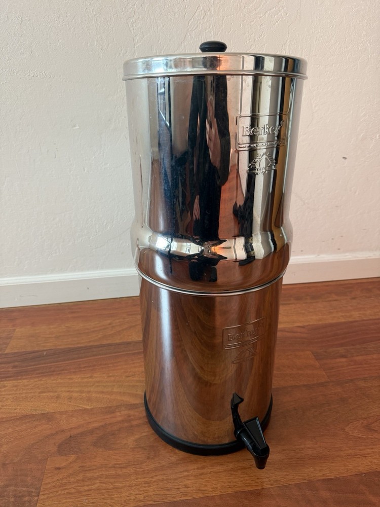 Royal Berkey 3.25 Gallon Water Filter System with Stand, 2 Plugs, and 2 Filters