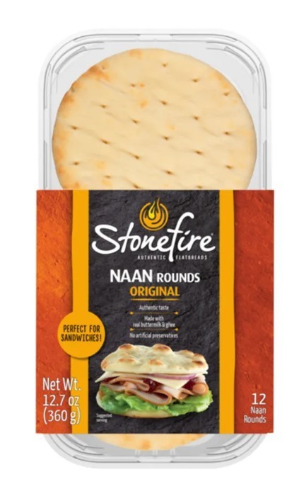 ROUND BREAD ORIGINAL NAAN 12.7 OZ (2 PACK)