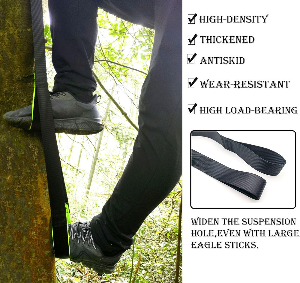 2-Step Climbing Stick Aider, Tree Stand Steps,With Reflective Layer We