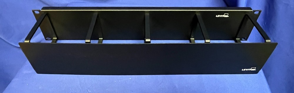 Leviton 4925C-BCM, Horizontal Patch Cord Organizer Rack/Wall Mount, 2RU - NEW