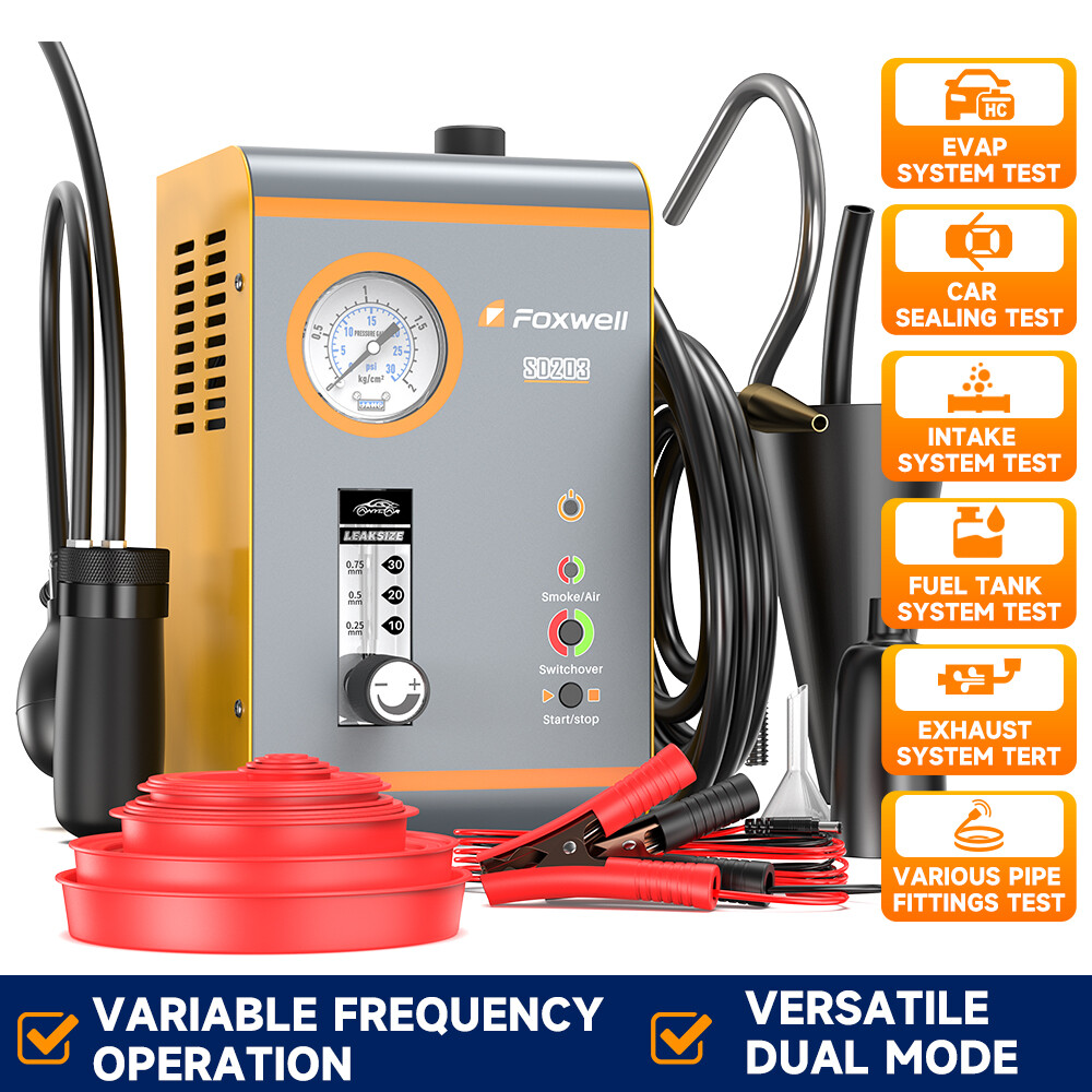 FOXWELL SD203 EVAP Smoke Machine Tester Auto Diagnostic Vacuum Leak Detector