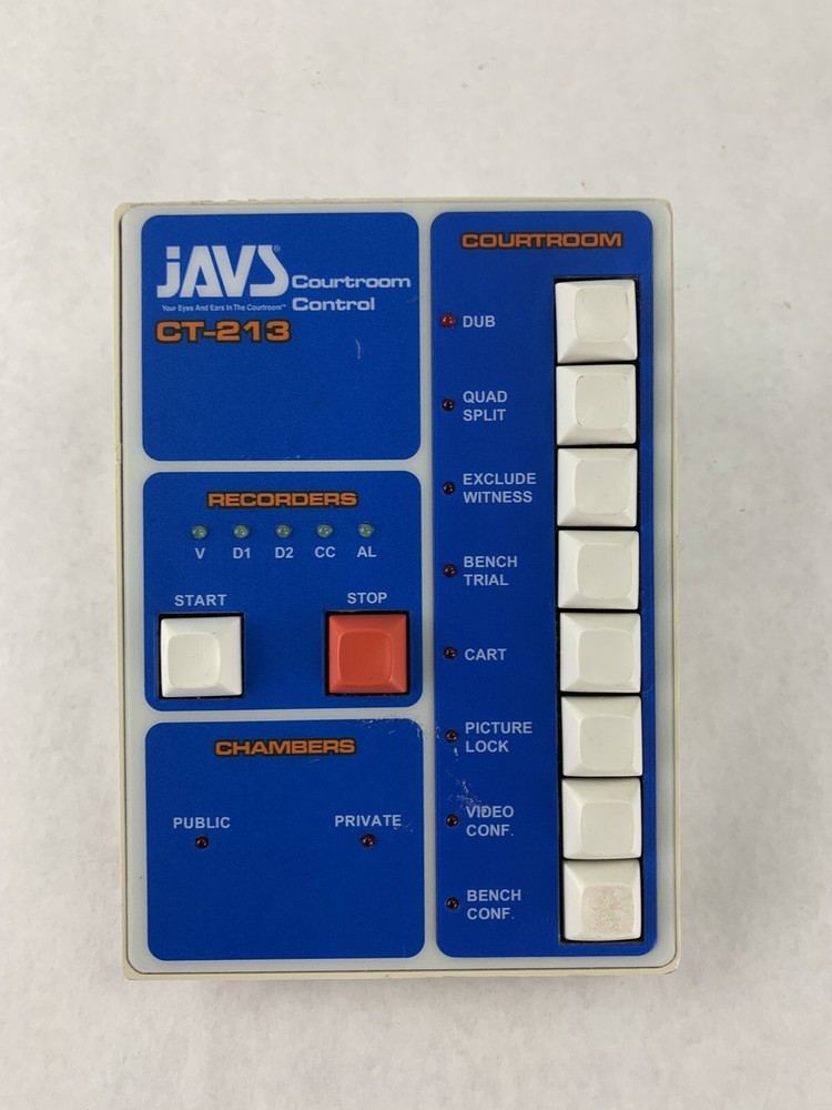 JAVS CT-213 Courtroom Control Audio Interface