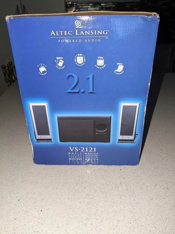 Open Box-Altec Lansing VS2121 Powered Audio System Computer 2.1 Stereo System