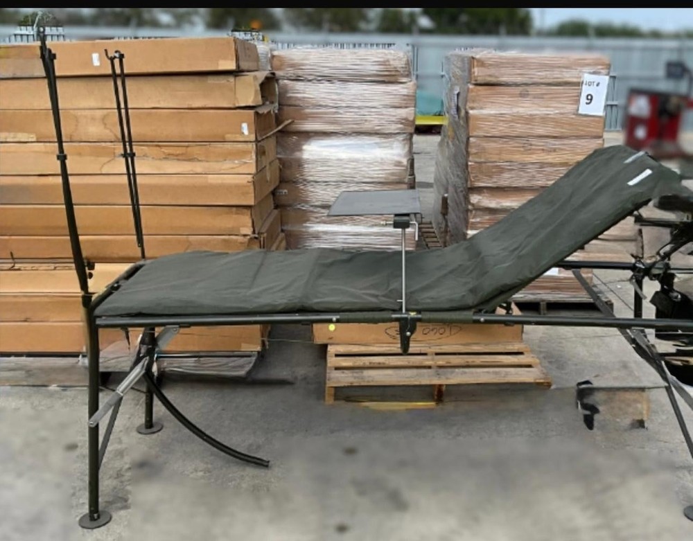 New Military Adjustable Folding Field Hospital Bed Cot