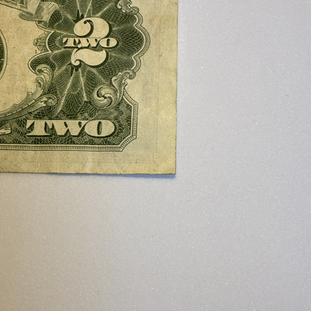 1963 Two Dollar Bill $2 Red Seal Quad Note With Low Serial Number A 07024044 A