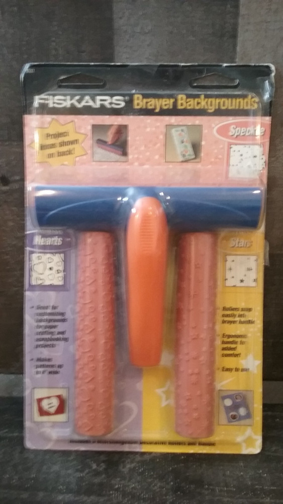 FISKARS Prayer Backgrounds #9337 Spackele Rollers & Handle