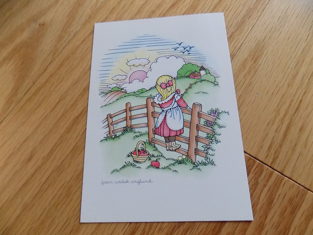 Vintage Joan Walsh Anglund Greeting Cards Postcard Post A Note