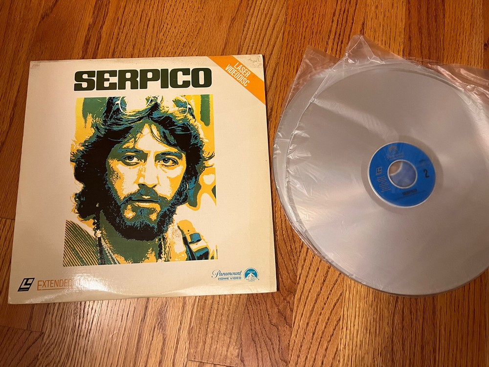 Serpico Al Pacino Extended Play 2 Disc Laserdisc 1982 Mint Discs Paramount
