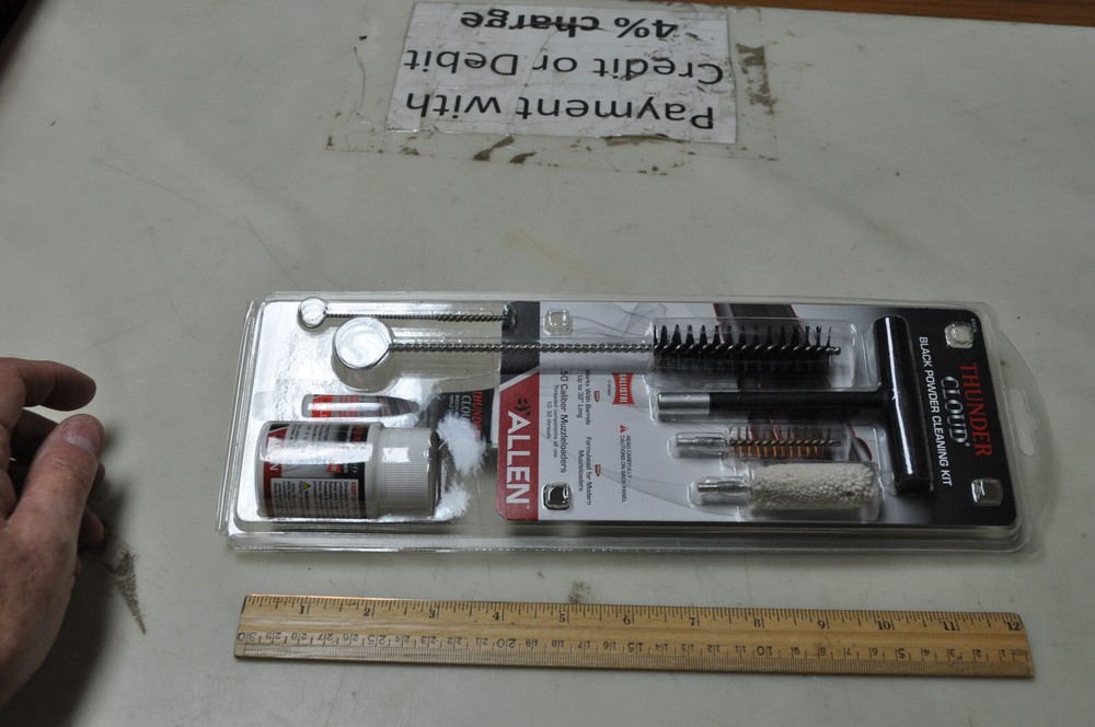 Black Powder Muzzleloader Gun Cleaning Kit Allen™ Thunder Cloud® 50 Caliber New!