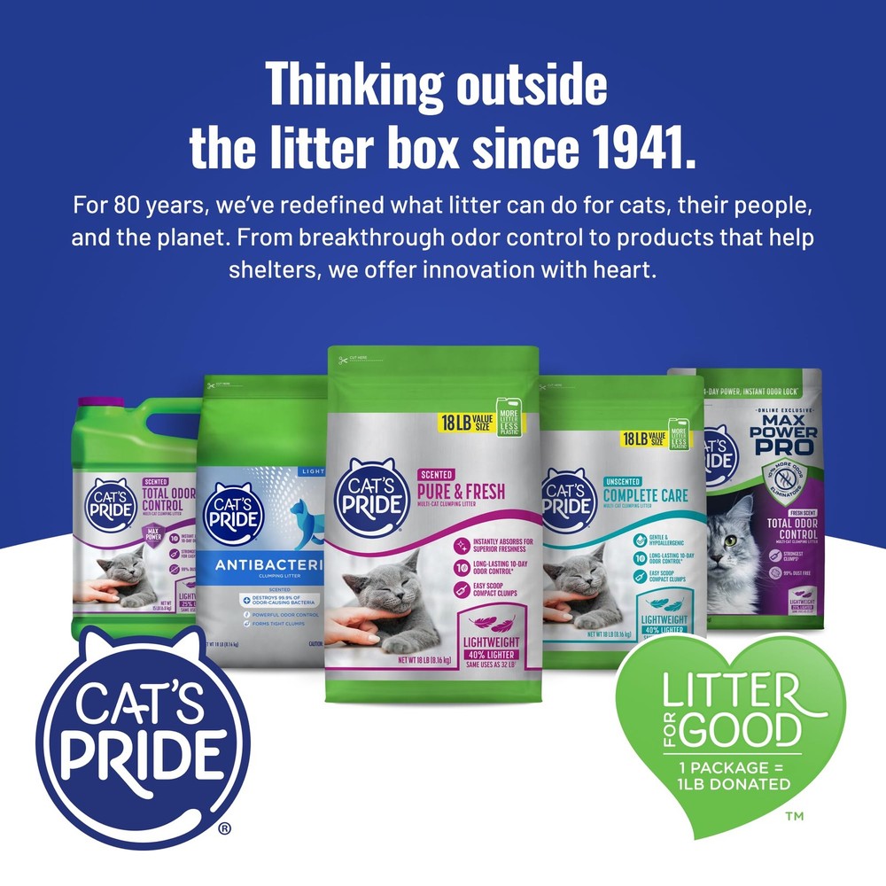 Max Power: UltraClean Low Tracking Multi-Cat Clumping Litter - Keeps Paws & H...