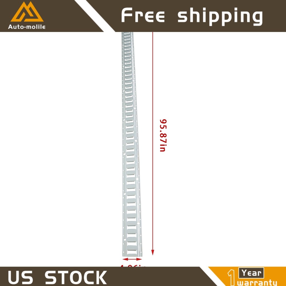 Durable 32 Pack 8' E Track Tie Down Rail Syste Portable Multi Purpose Galvanized