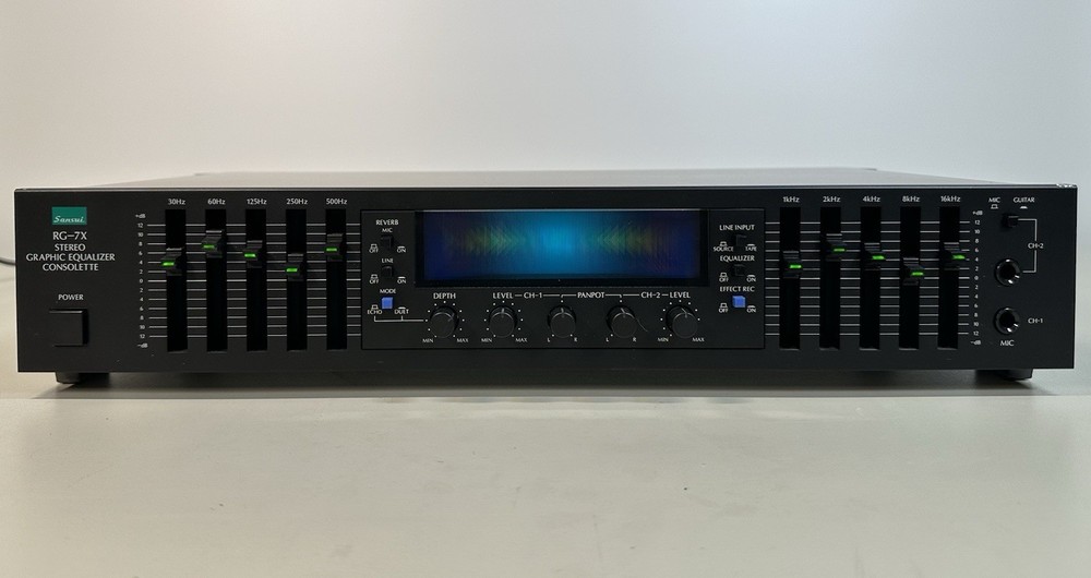Sansui RG-7X Stereo Graphic Equalizer Consolette - Tested